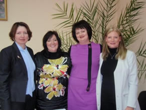 Volsk Russia Health Officials with Gundersen Lutheran leaders Kelly Barton and Deb Rislow